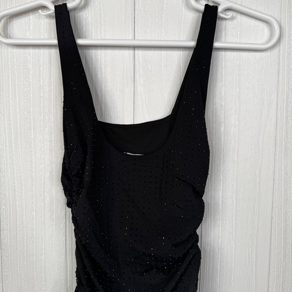 Zara Black Embellished | Bedazzled Mini Dress - Picture 9 of 10